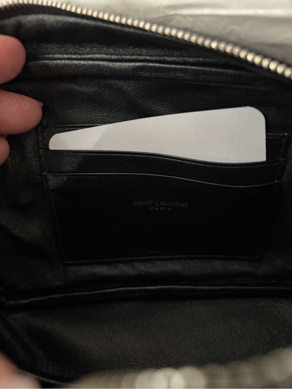 Saint Laurent Mini Lou Black Quilted Leather Camera Bag - Picture 5 of 9